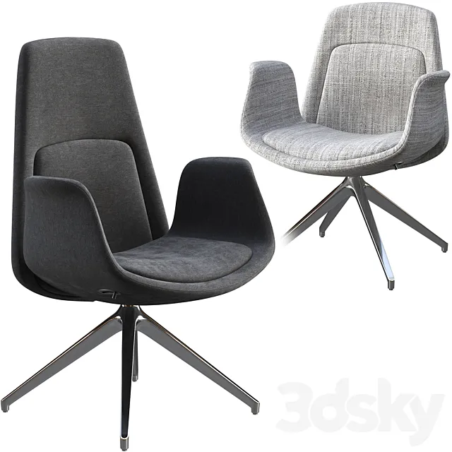 Office chair Milani Nordic 3D Model