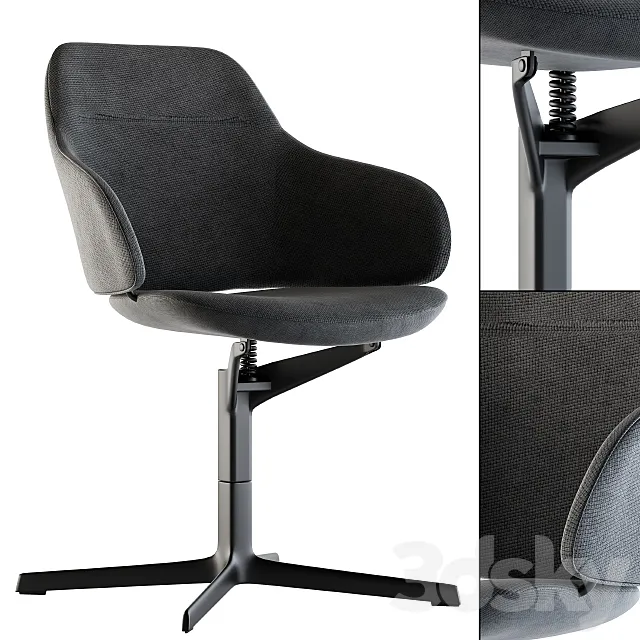Office Chair Modern Fabric 3DModel