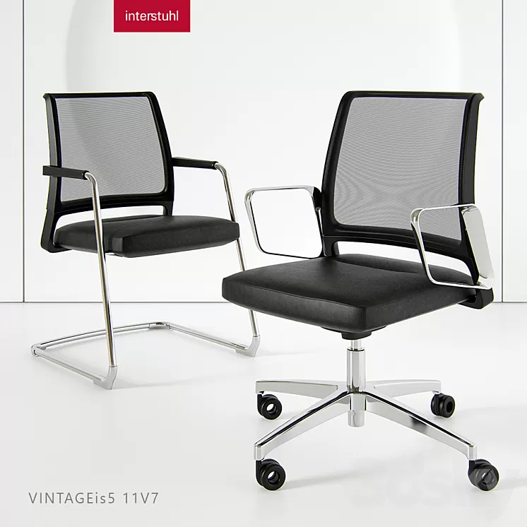 Office chair VINTAGEis5 11V7 and Chair VINTAGEis5 56V7 3D Model
