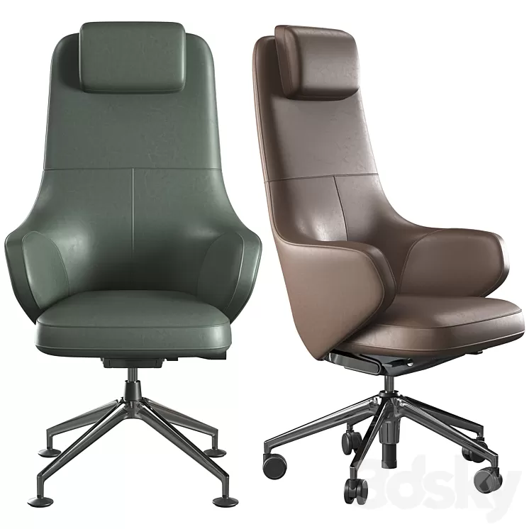 Office chair Vitra Grand 3D Model