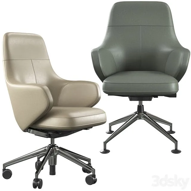 Office chair Vitra Grand Lowback 3D Model