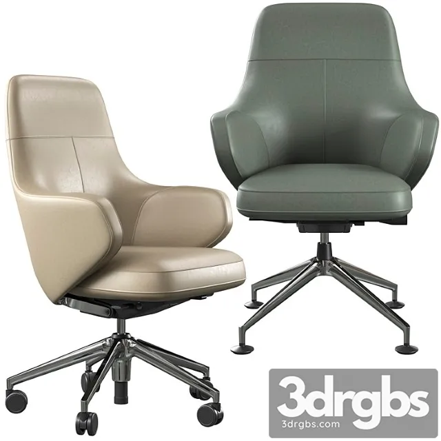 Office Chair Vitra Grand Lowback 3D Model Free