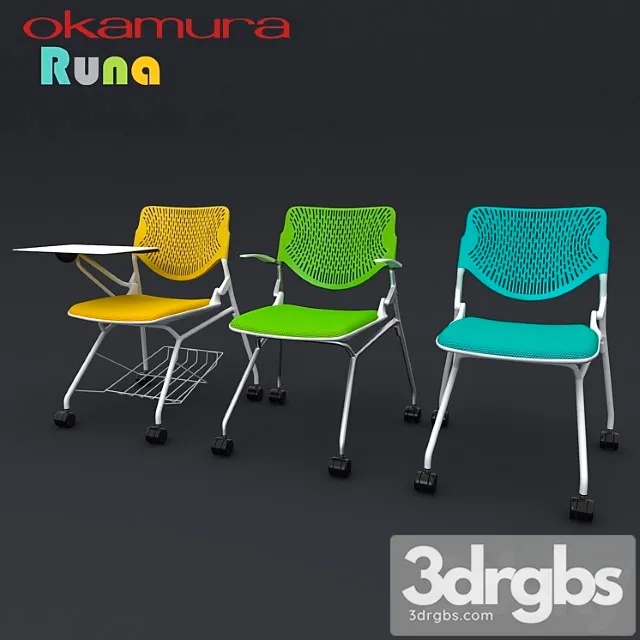 Office chairs okamura runa 2 3D Model Free