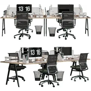 Office Desk - Table - 3D - 006