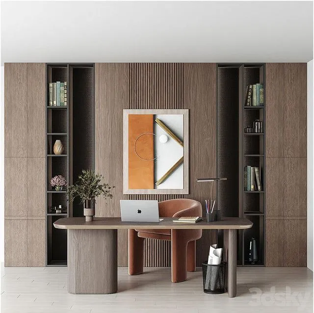 Office furniture 02 3D Model