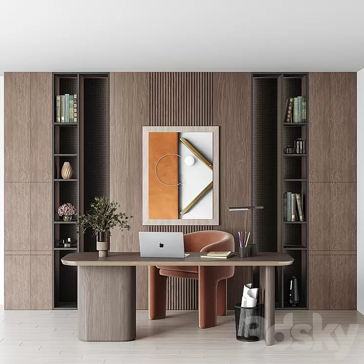 office furniture 02 3D Model Free