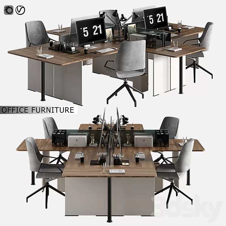office furniture 07 3D Model