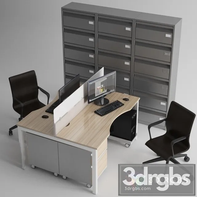 Office Furniture 3D Model Free