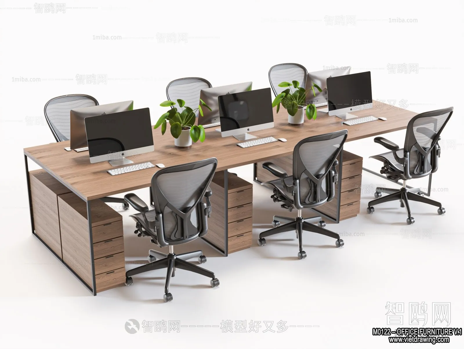 Office Furniture - 3D Models - Modern Style - 001