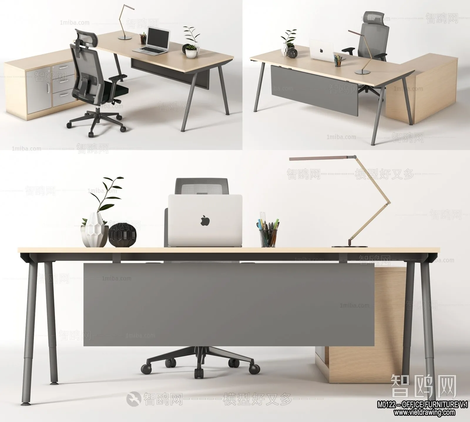 Office Furniture - 3D Models - Modern Style - 002