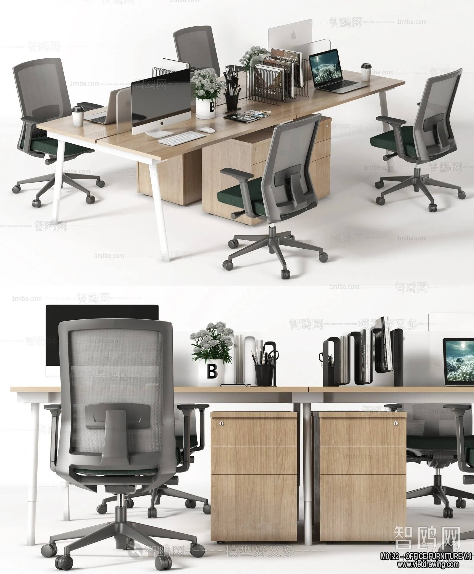 Office Furniture - 3D Models - Modern Style - 004