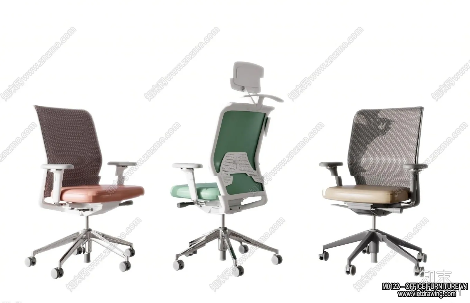 Office Furniture - 3D Models - Modern Style - 011