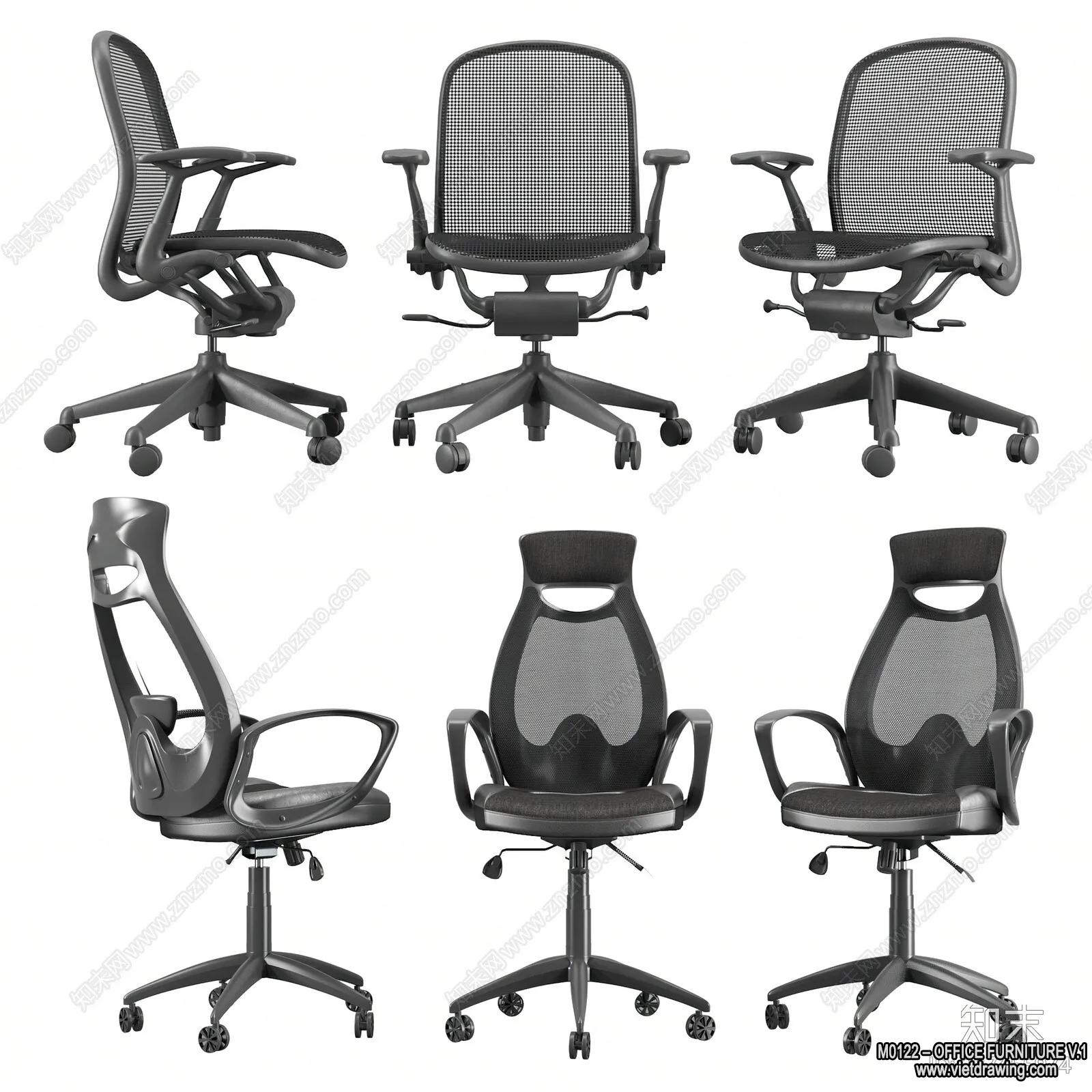 Office Furniture - 3D Models - Modern Style - 013