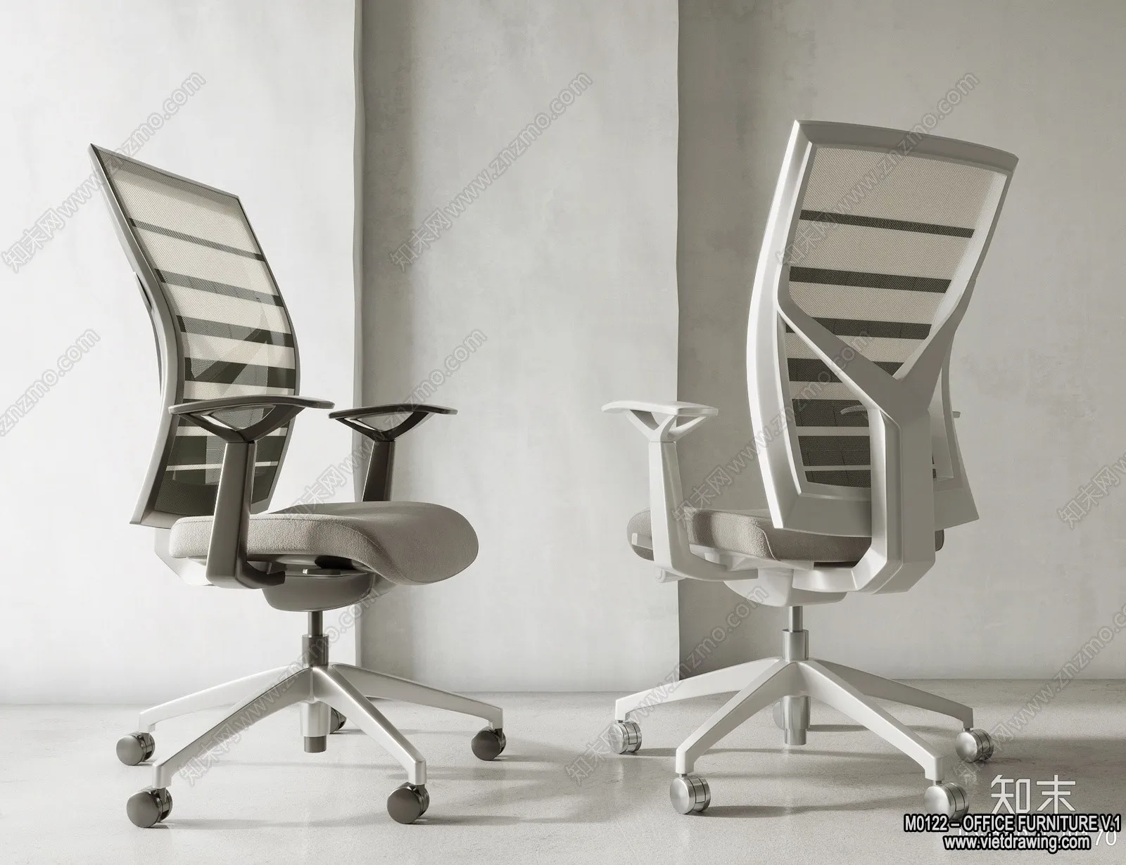 Office Furniture - 3D Models - Modern Style - 014