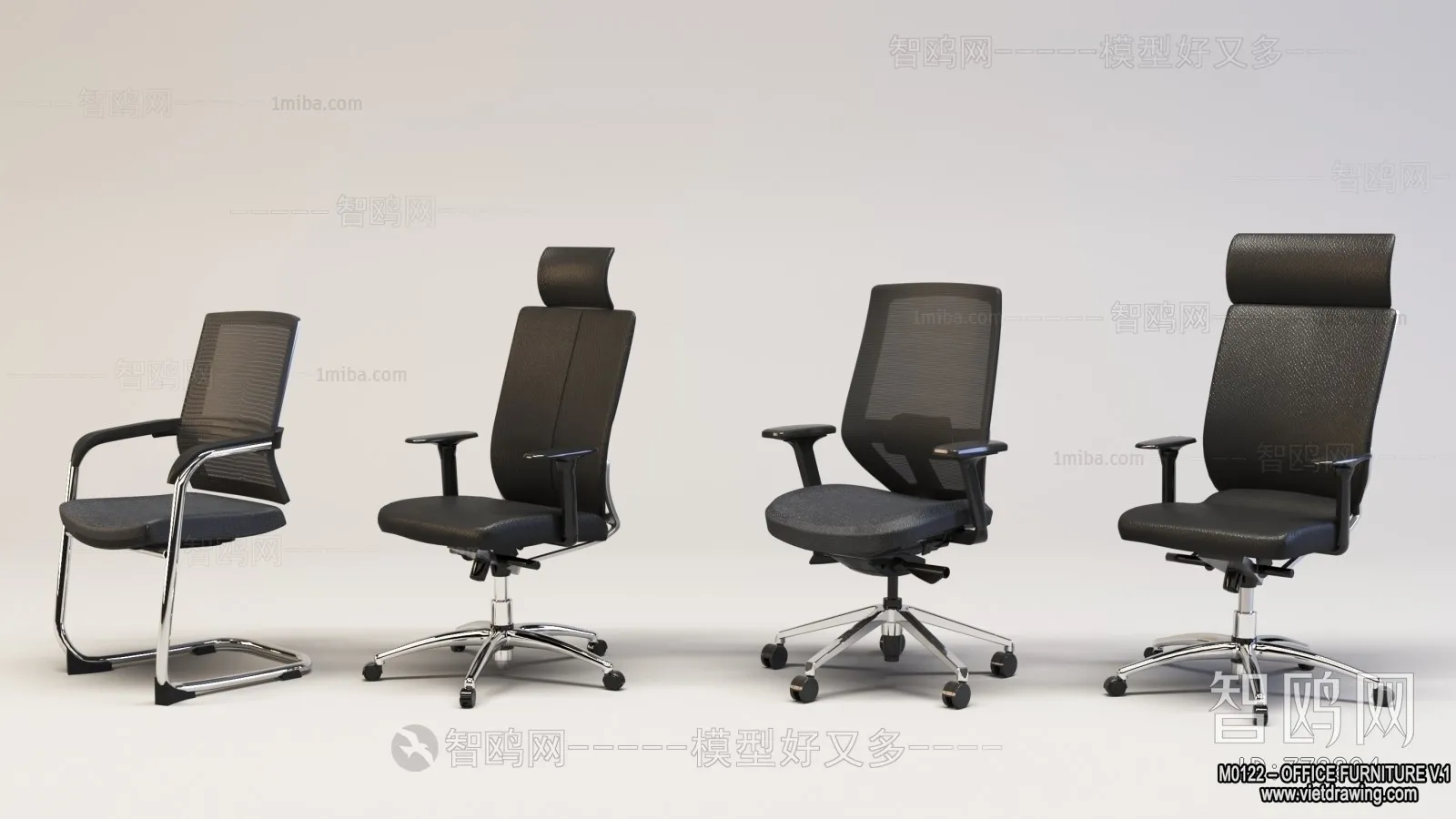 Office Furniture - 3D Models - Modern Style - 019