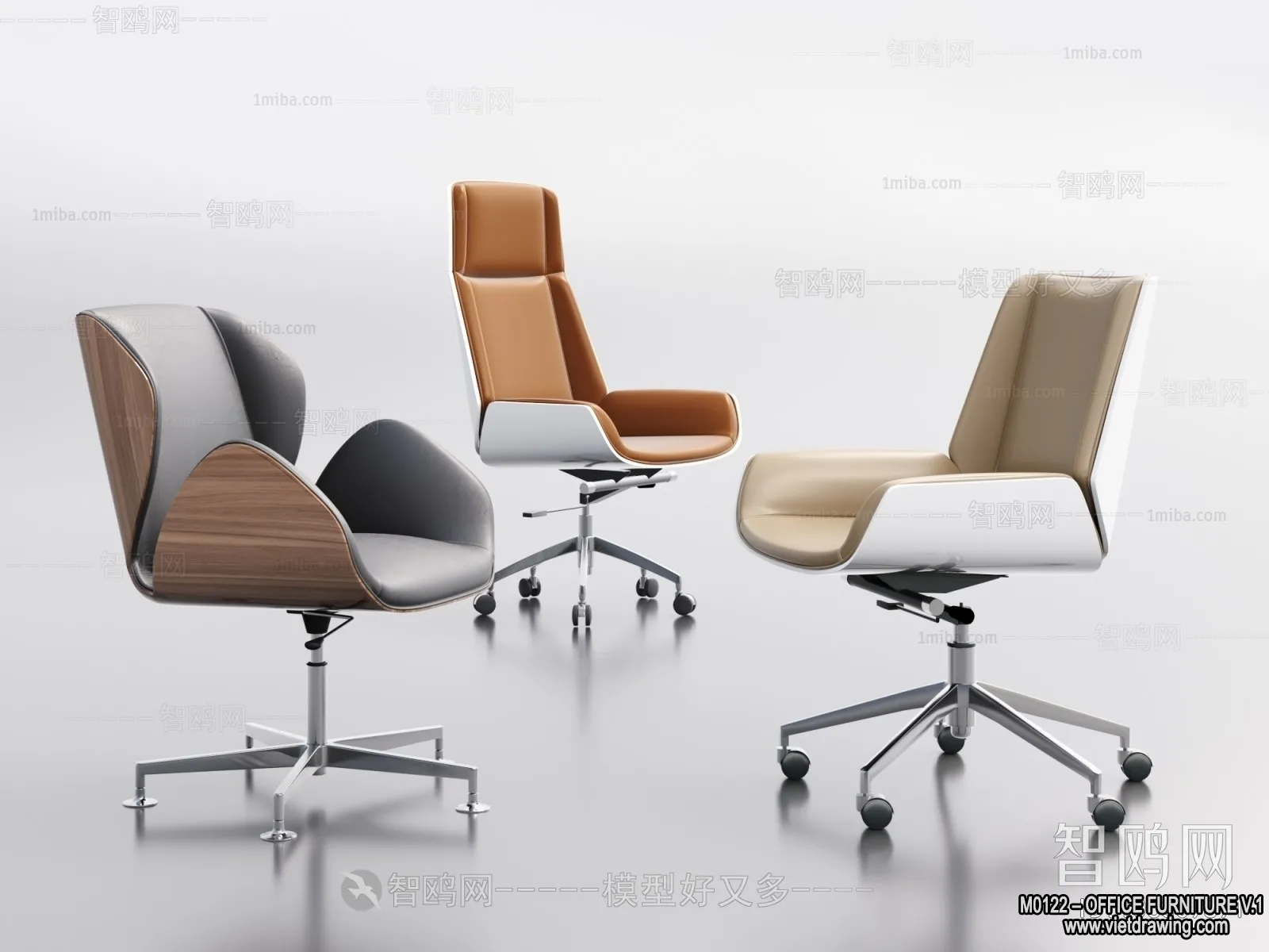 Office Furniture - 3D Models - Modern Style - 020