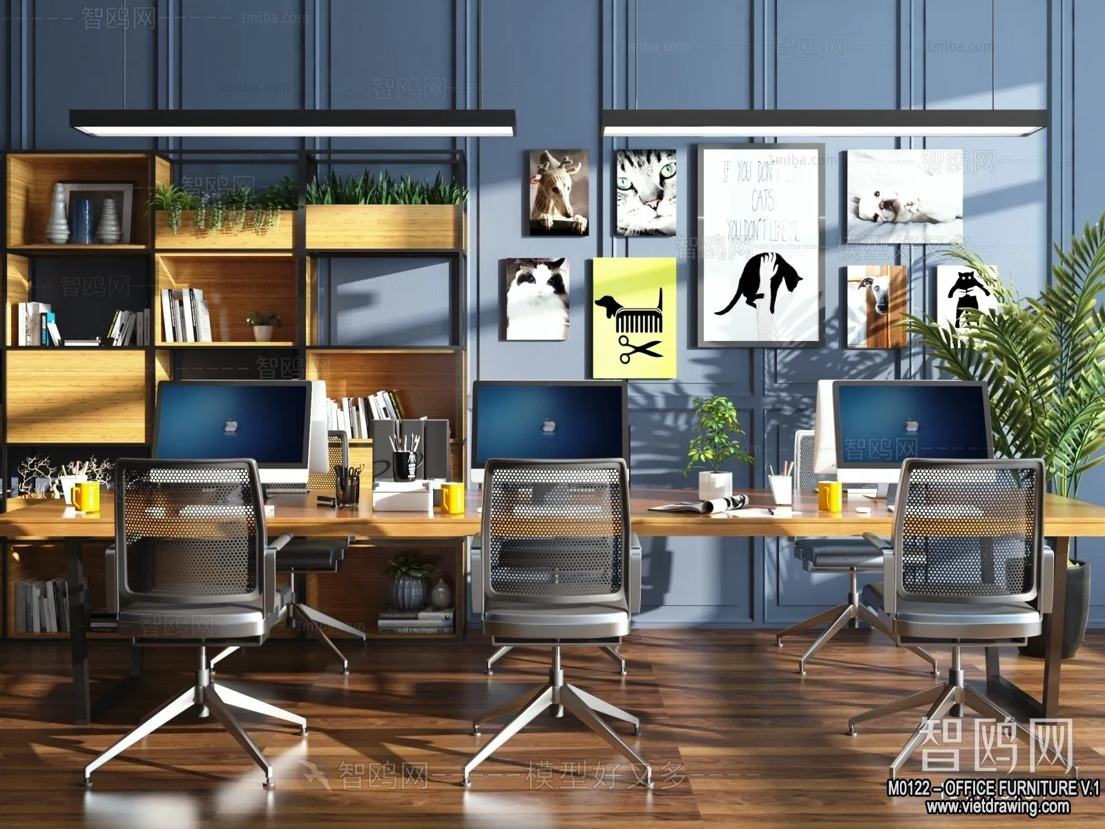 Office Furniture - 3D Models - Modern Style - 021