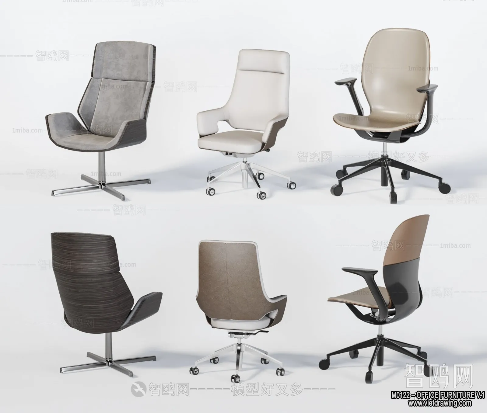 Office Furniture - 3D Models - Modern Style - 022