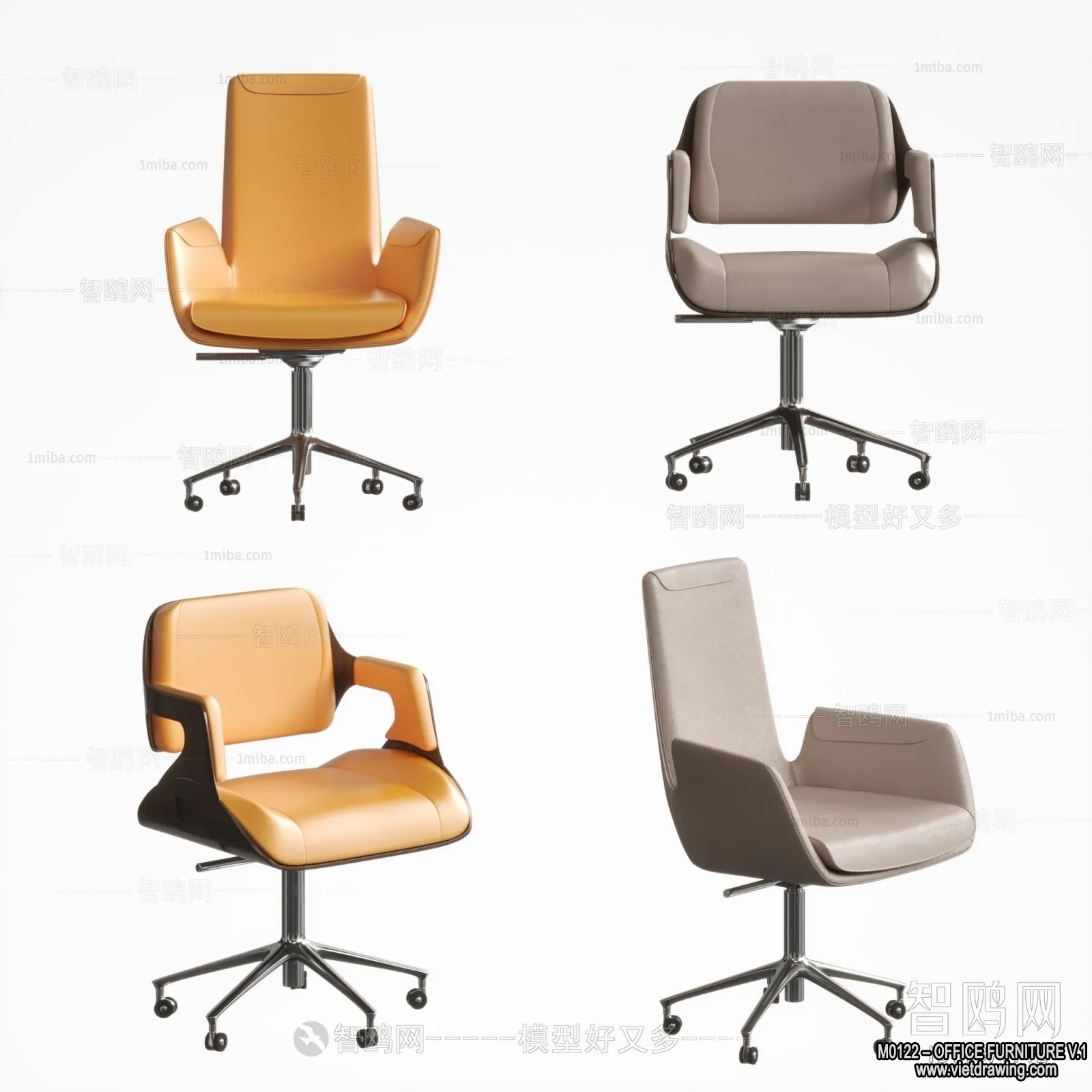Office Furniture - 3D Models - Modern Style - 027