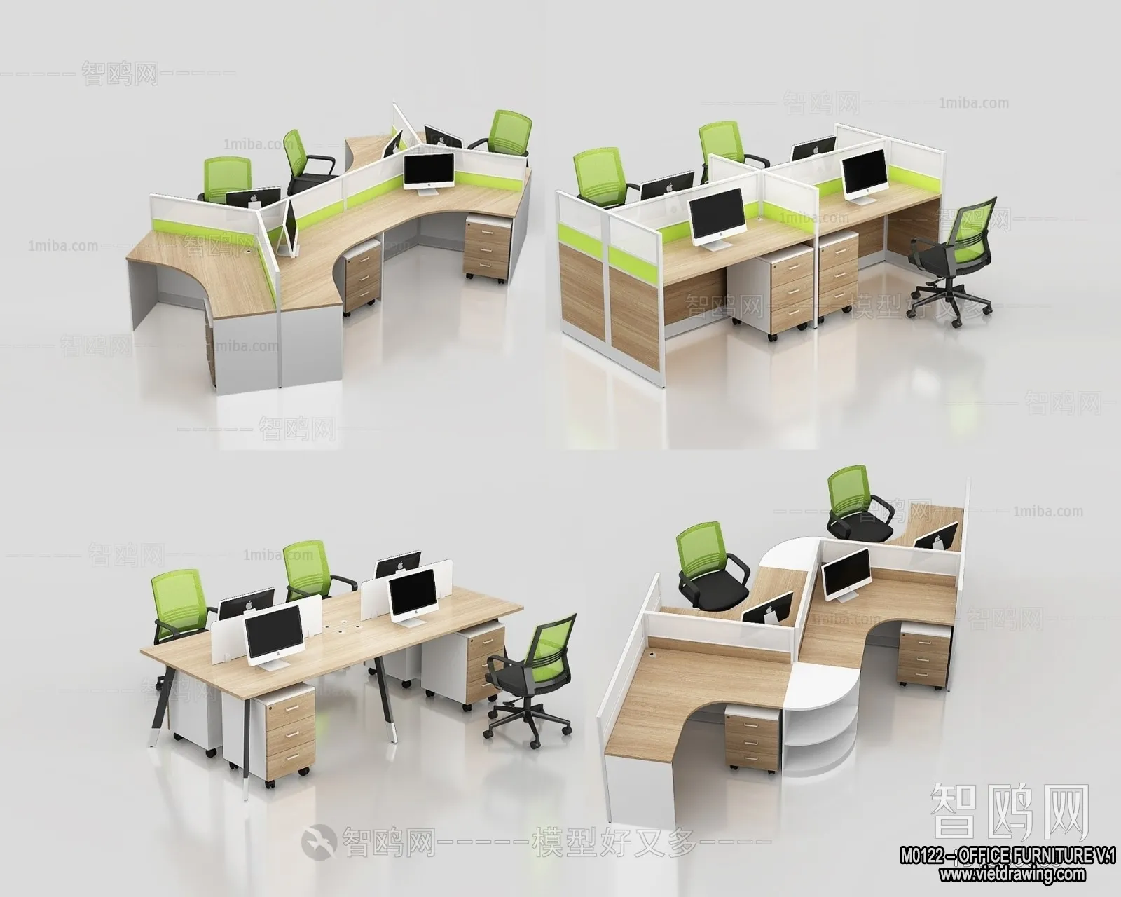 Office Furniture - 3D Models - Modern Style - 032