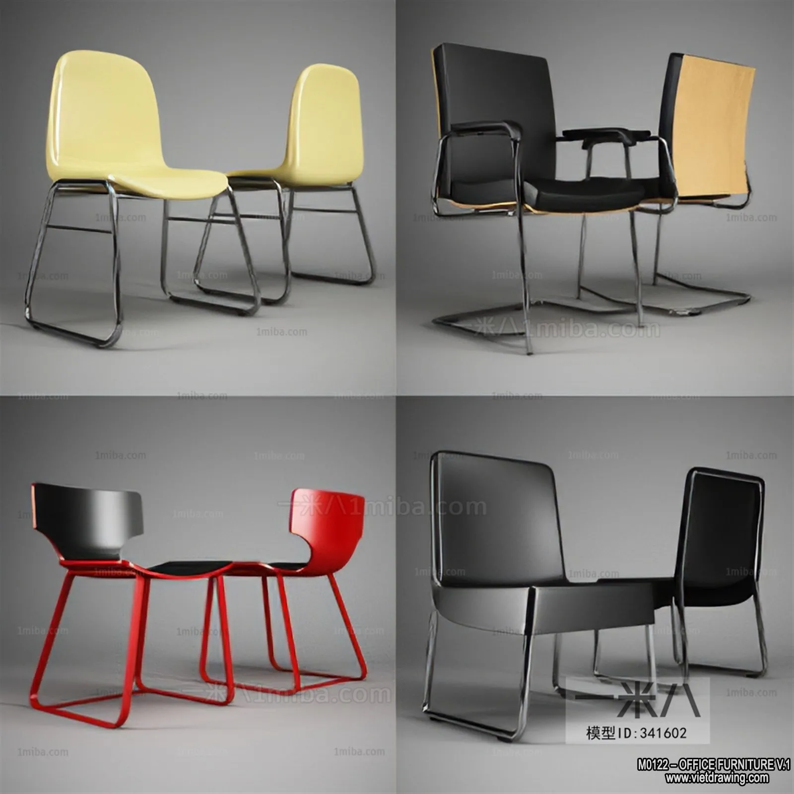 Office Furniture - 3D Models - Modern Style - 044