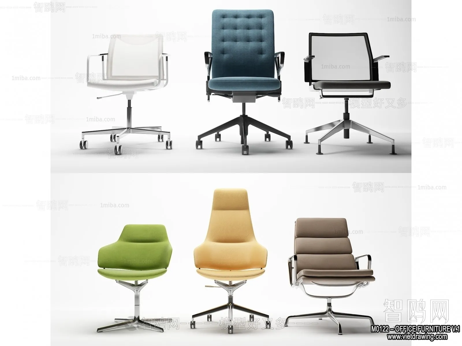 Office Furniture - 3D Models - Modern Style - 045