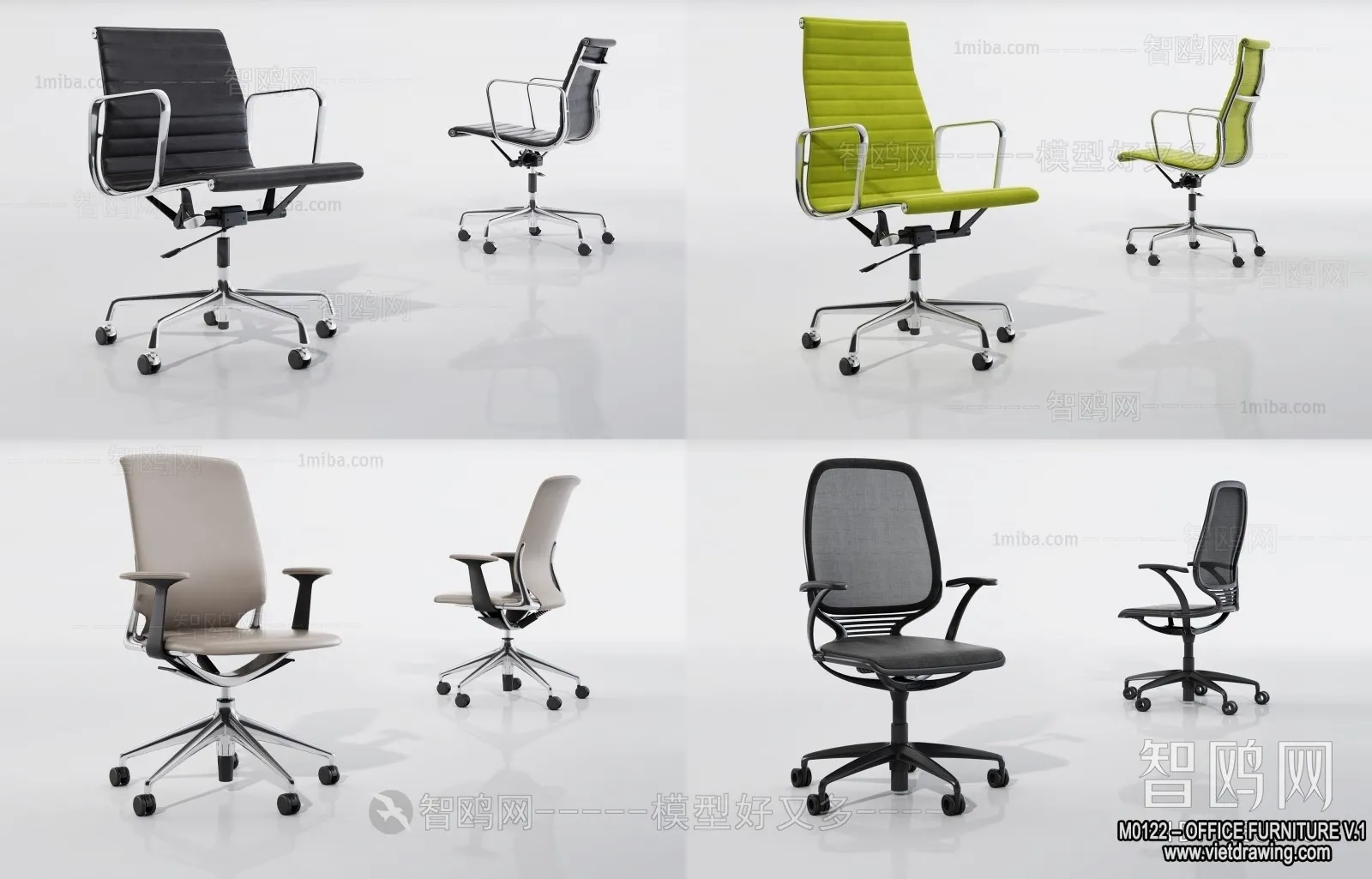 Office Furniture - 3D Models - Modern Style - 046