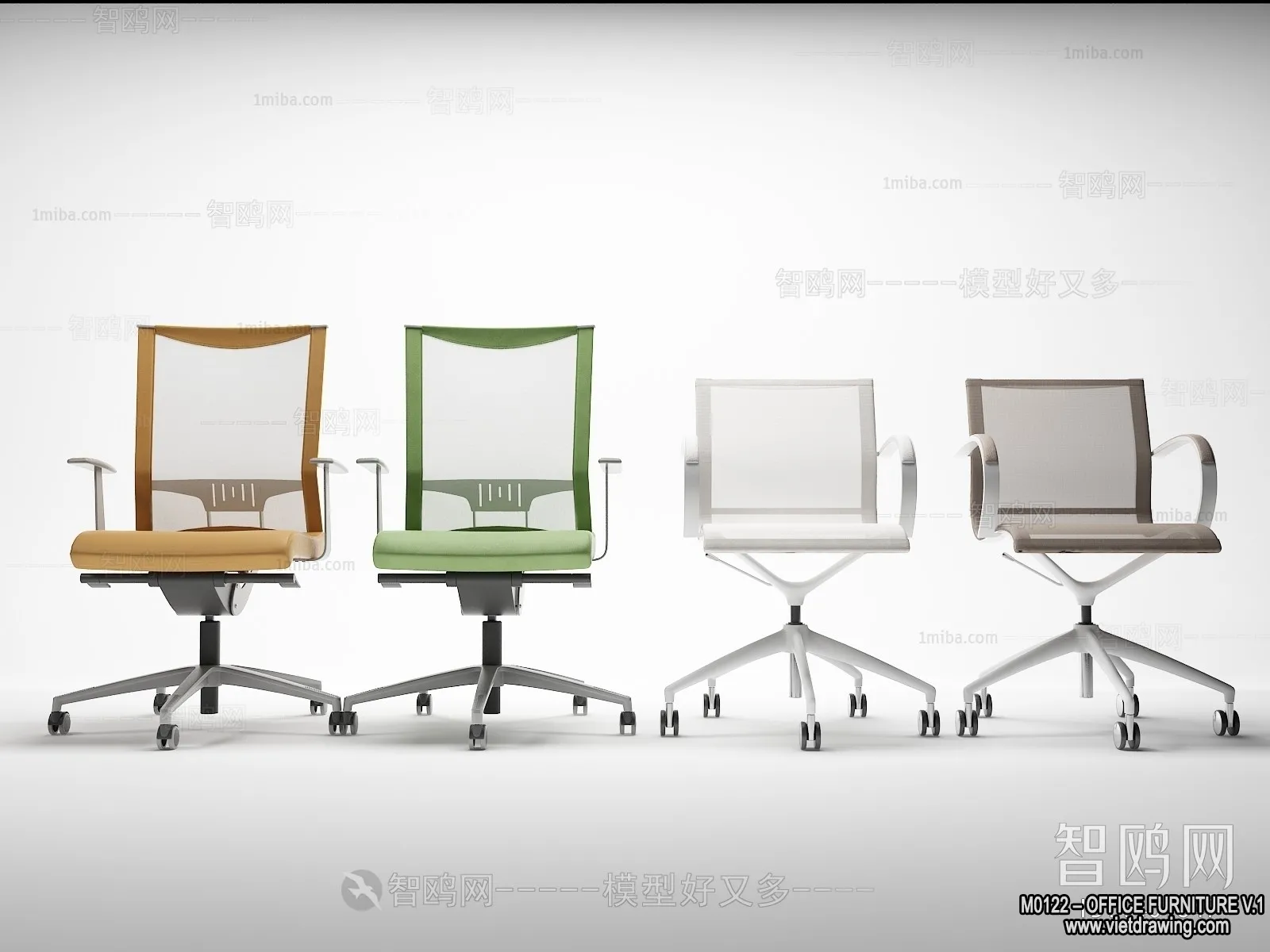 Office Furniture - 3D Models - Modern Style - 047