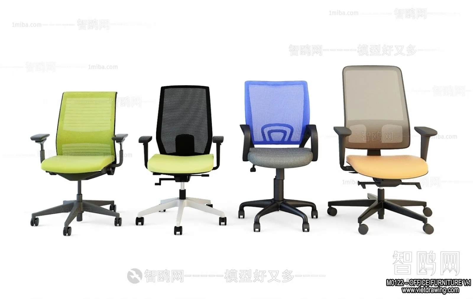 Office Furniture - 3D Models - Modern Style - 051