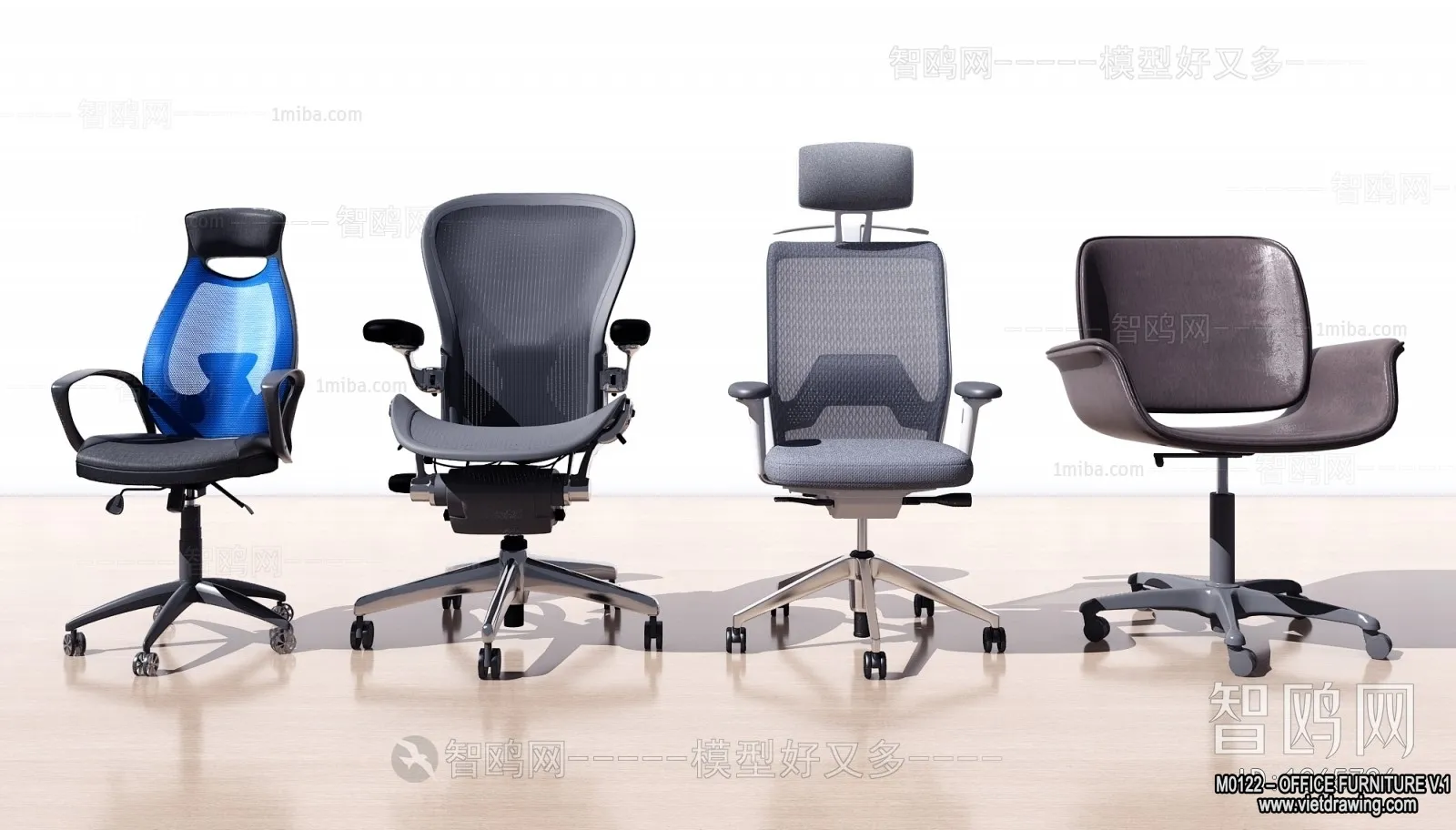 Office Furniture - 3D Models - Modern Style - 052