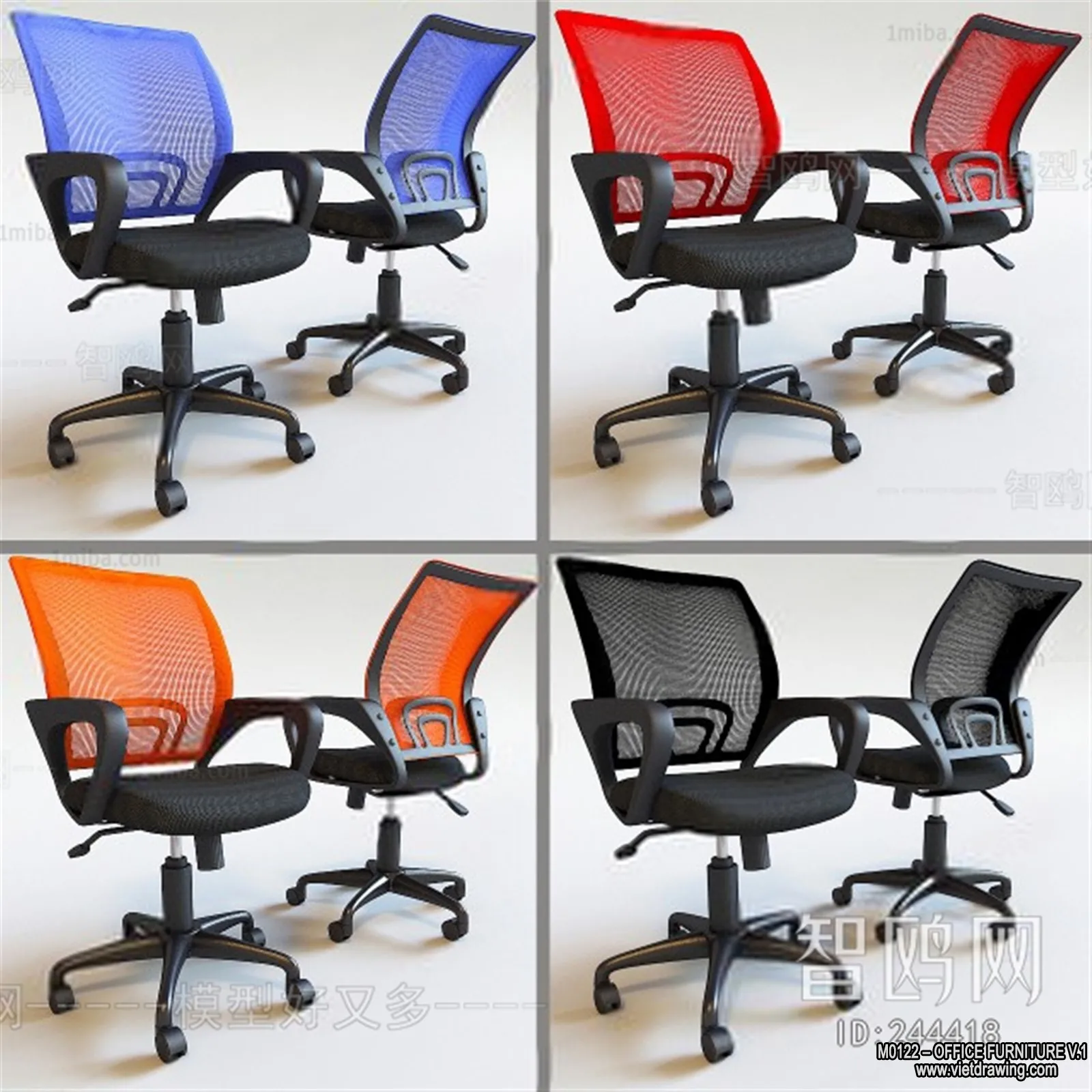 Office Furniture - 3D Models - Modern Style - 053