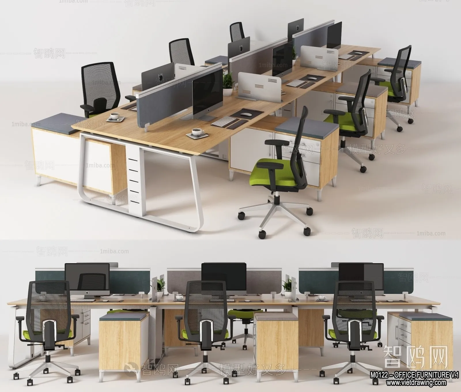 Office Furniture - 3D Models - Modern Style - 076