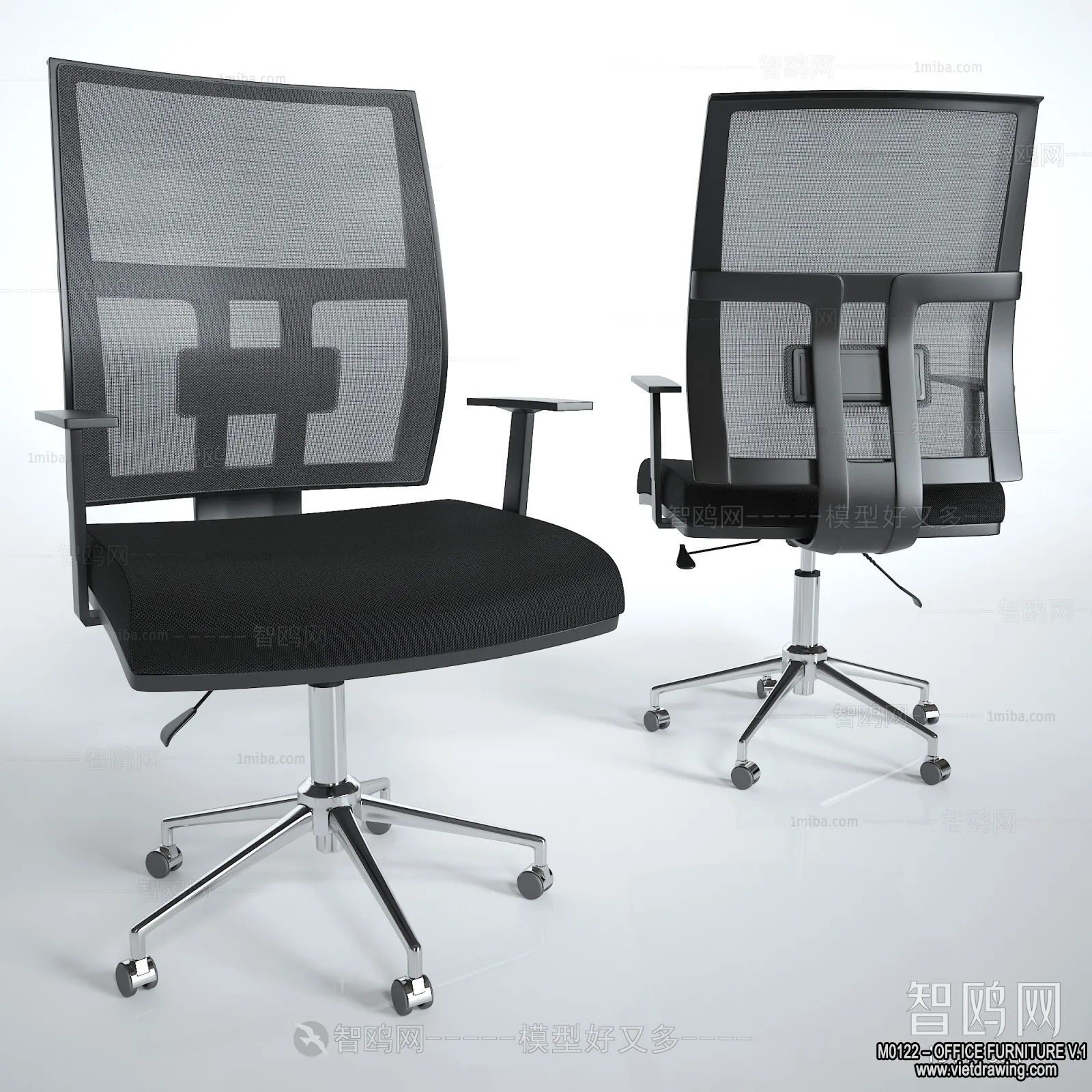 Office Furniture - 3D Models - Modern Style - 084