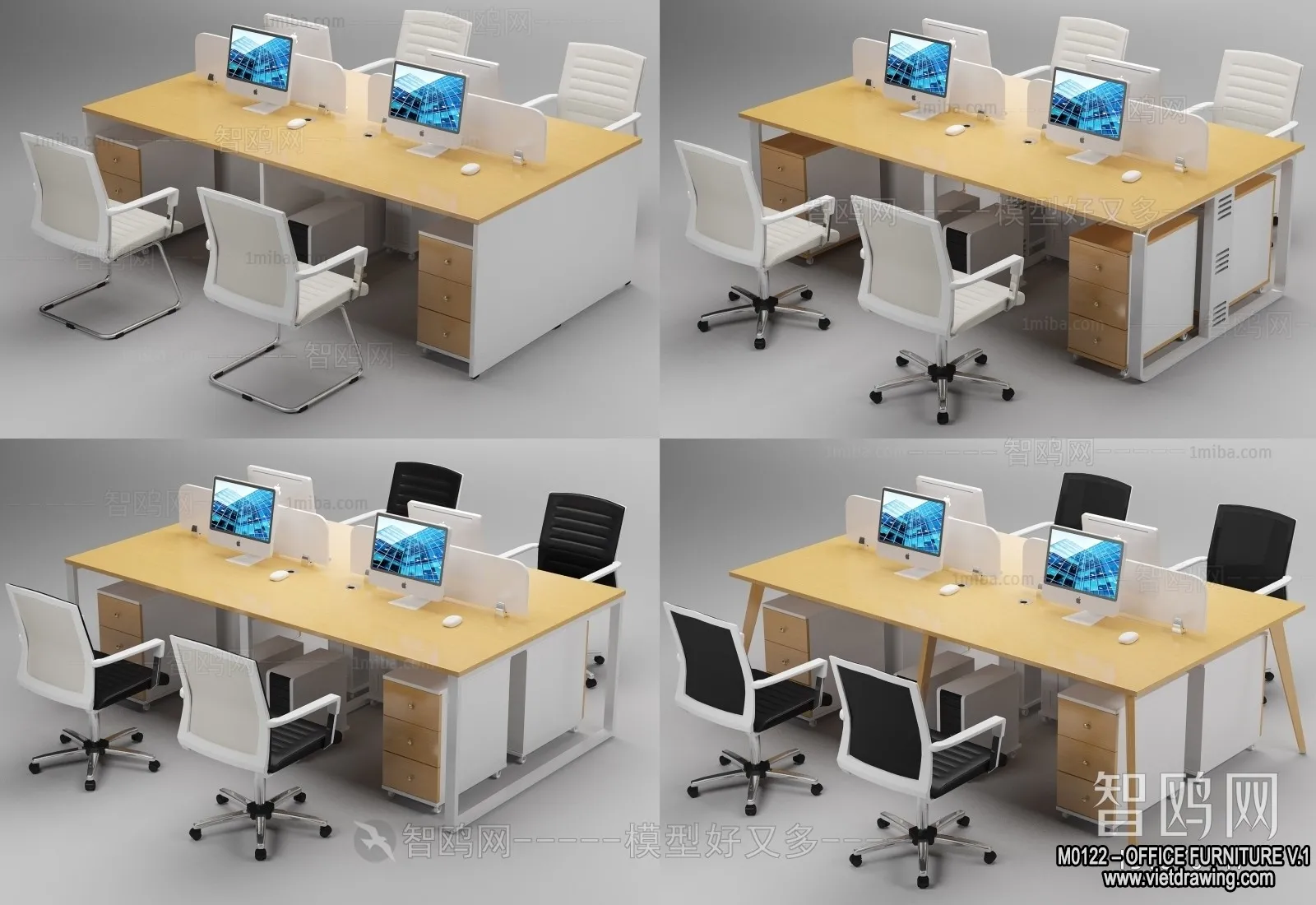 Office Furniture - 3D Models - Modern Style - 109