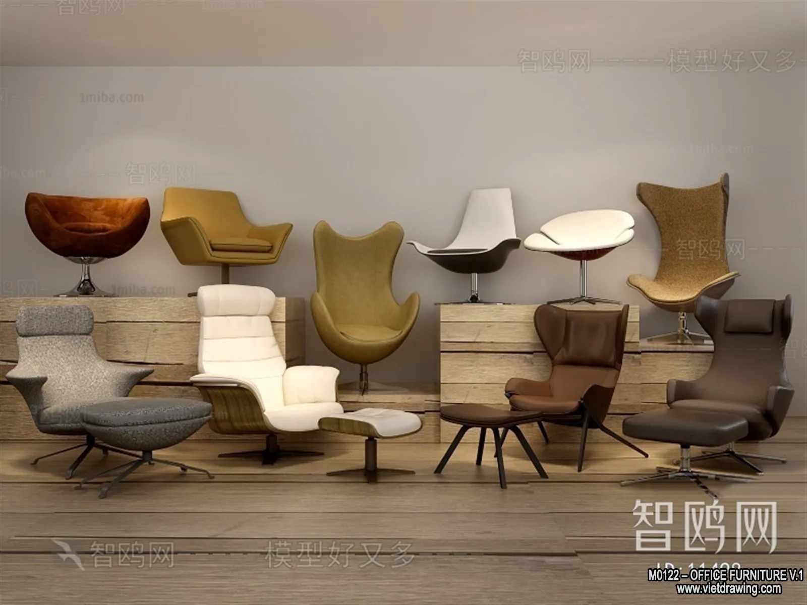 Office Furniture - 3D Models - Modern Style - 113