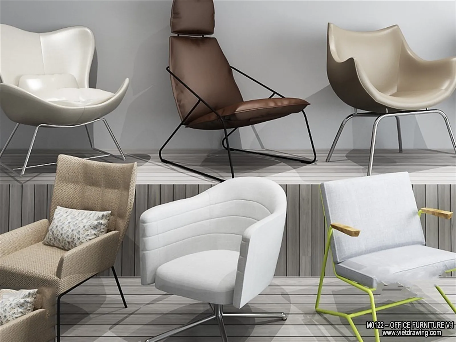 Office Furniture - 3D Models - Modern Style - 117