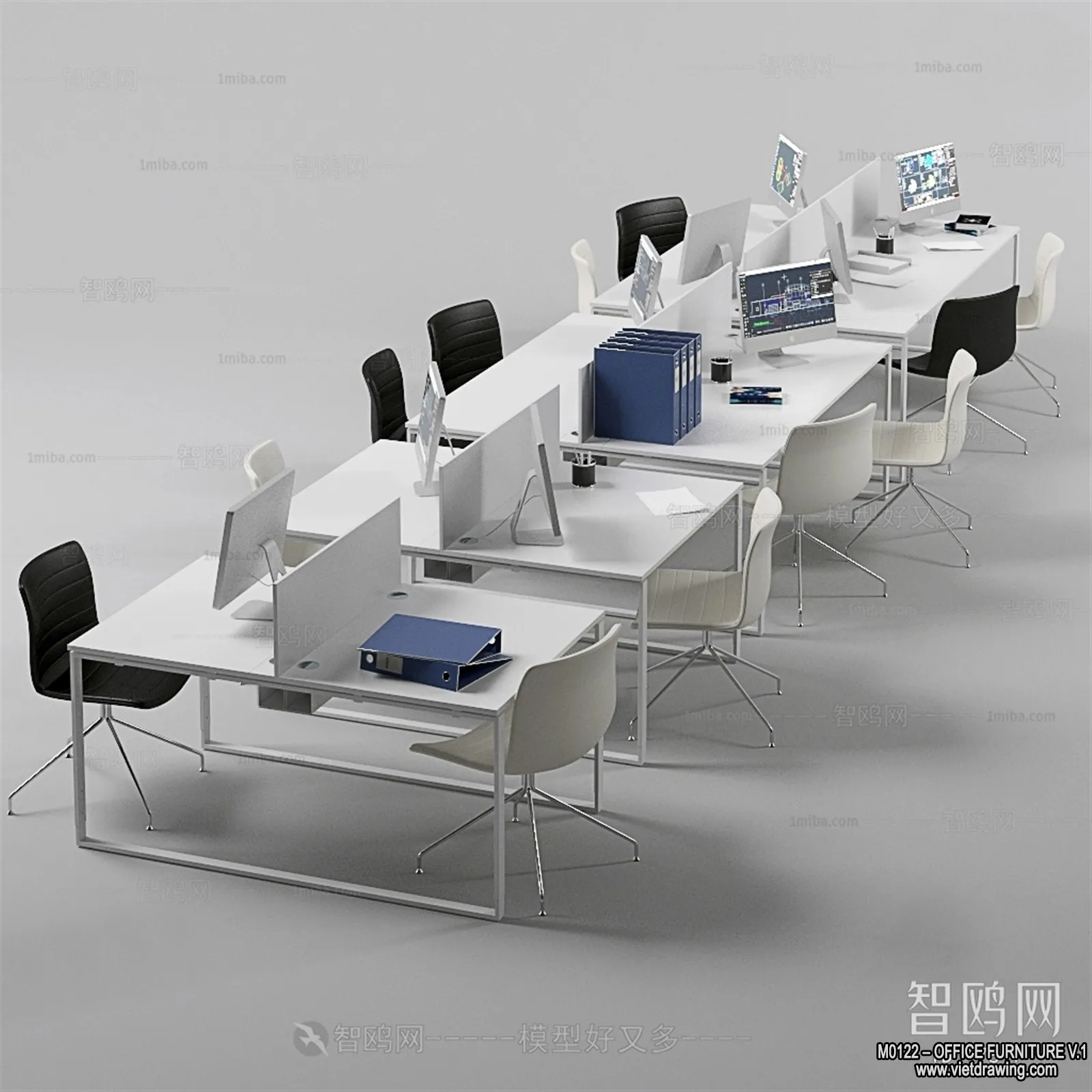 Office Furniture - 3D Models - Modern Style - 129