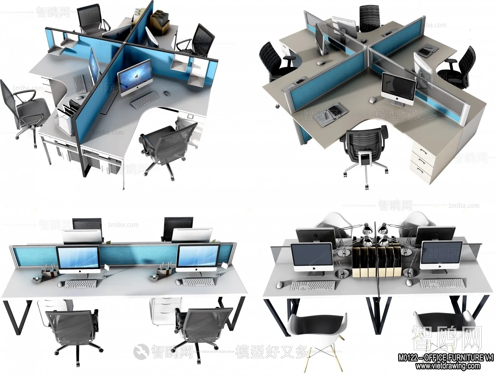 Office Furniture - 3D Models - Modern Style - 132
