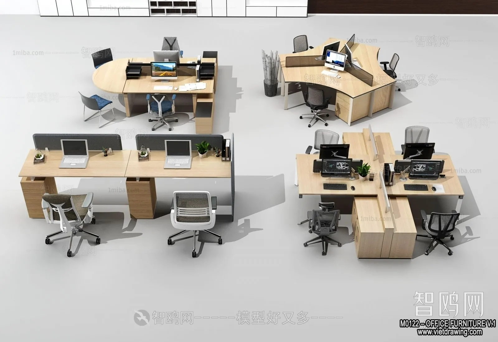 Office Furniture - 3D Models - Modern Style - 137
