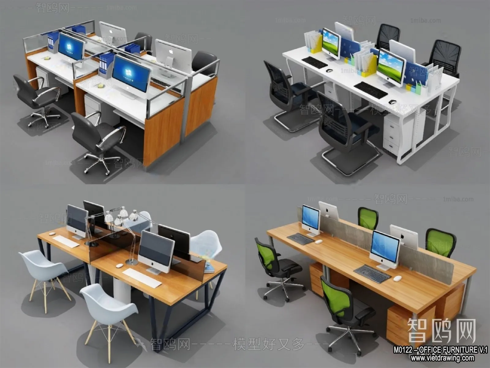 Office Furniture - 3D Models - Modern Style - 141