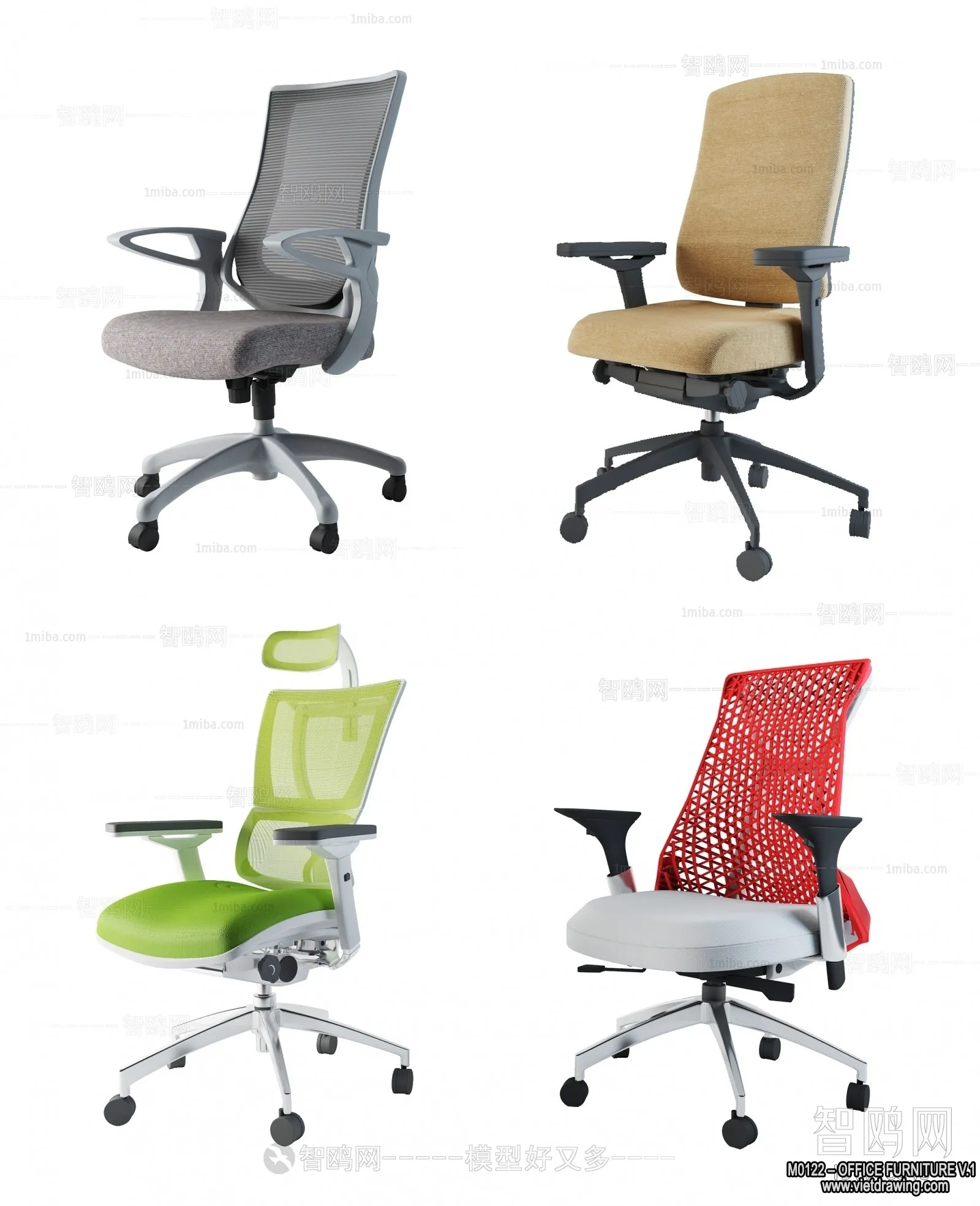 Office Furniture - 3D Models - Modern Style - 143