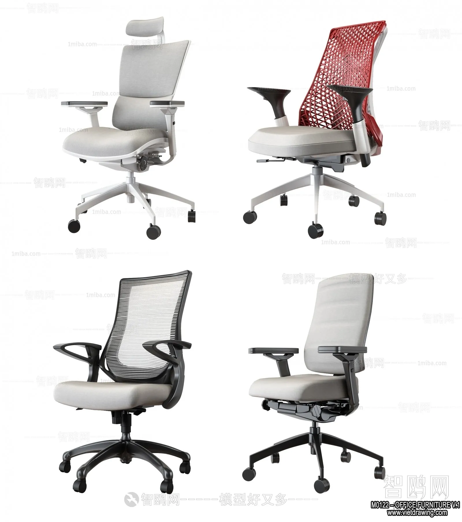Office Furniture - 3D Models - Modern Style - 152