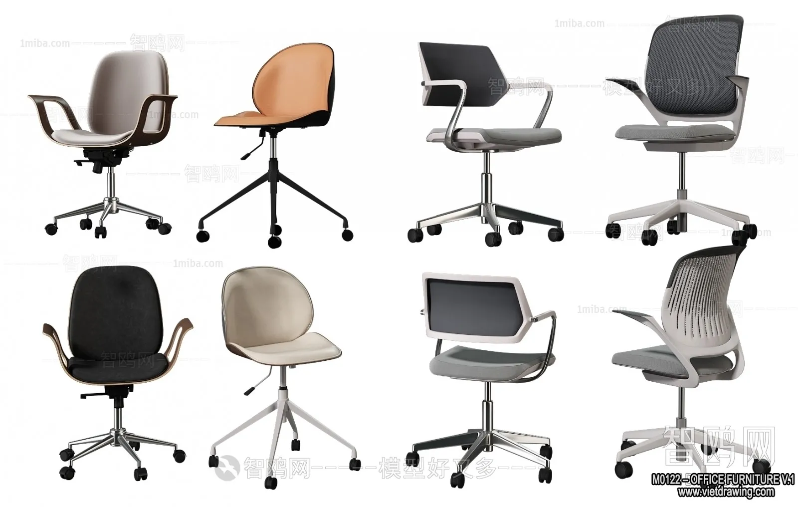 Office Furniture - 3D Models - Modern Style - 158