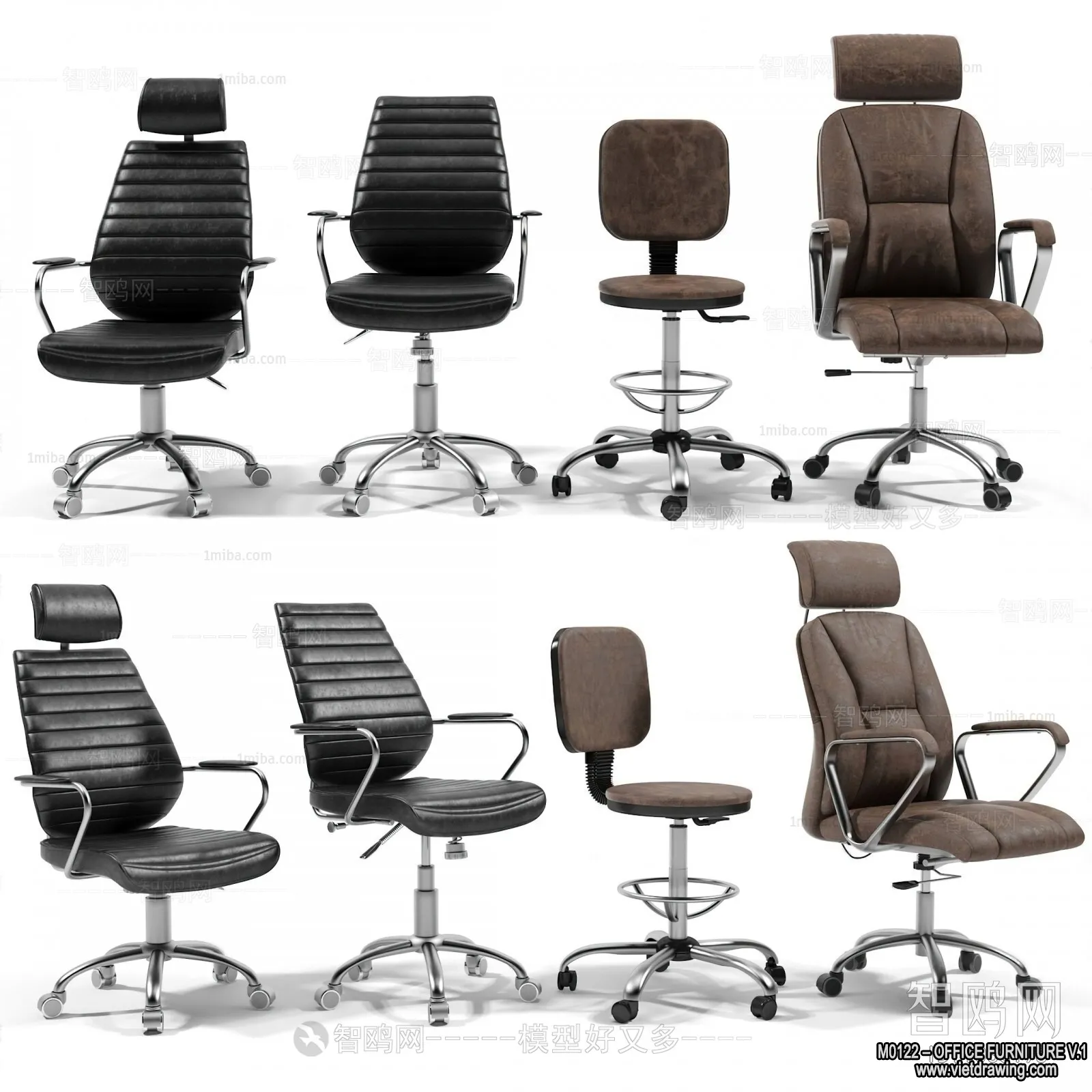 Office Furniture - 3D Models - Modern Style - 162