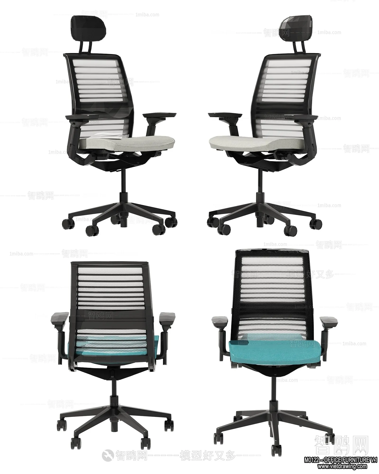 Office Furniture - 3D Models - Modern Style - 164