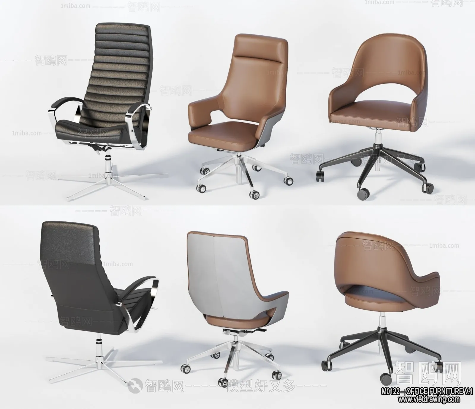 Office Furniture - 3D Models - Modern Style - 168