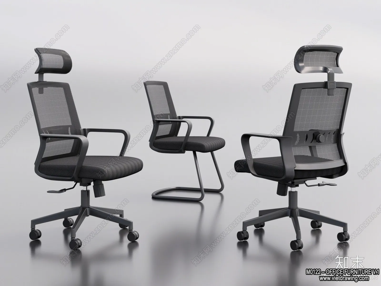 Office Furniture - 3D Models - Modern Style - 182