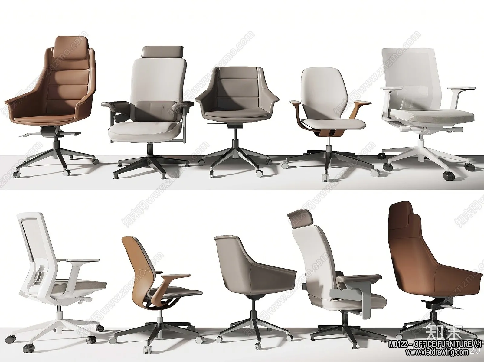 Office Furniture - 3D Models - Modern Style - 186