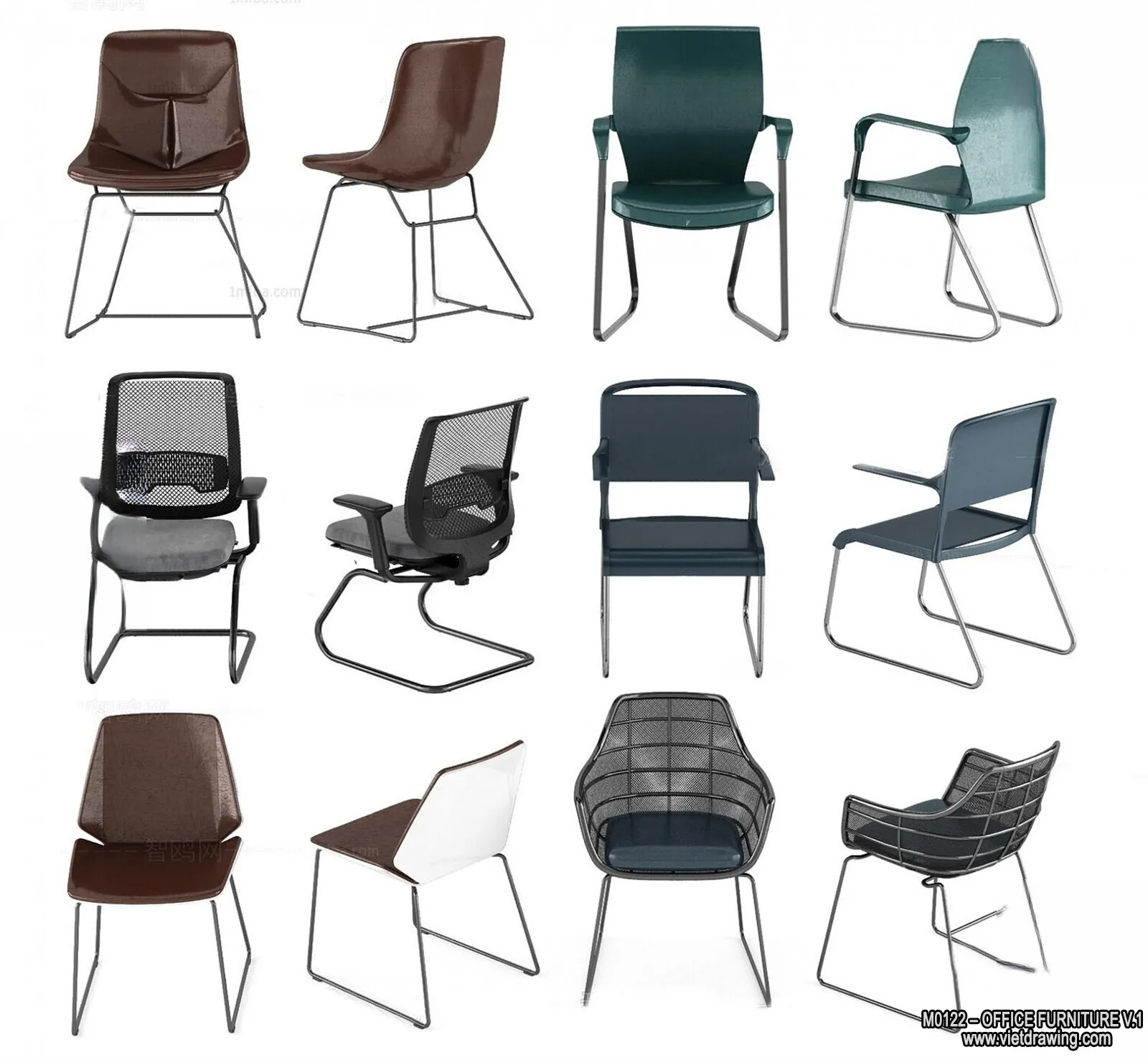 Office Furniture - 3D Models - Modern Style - 192