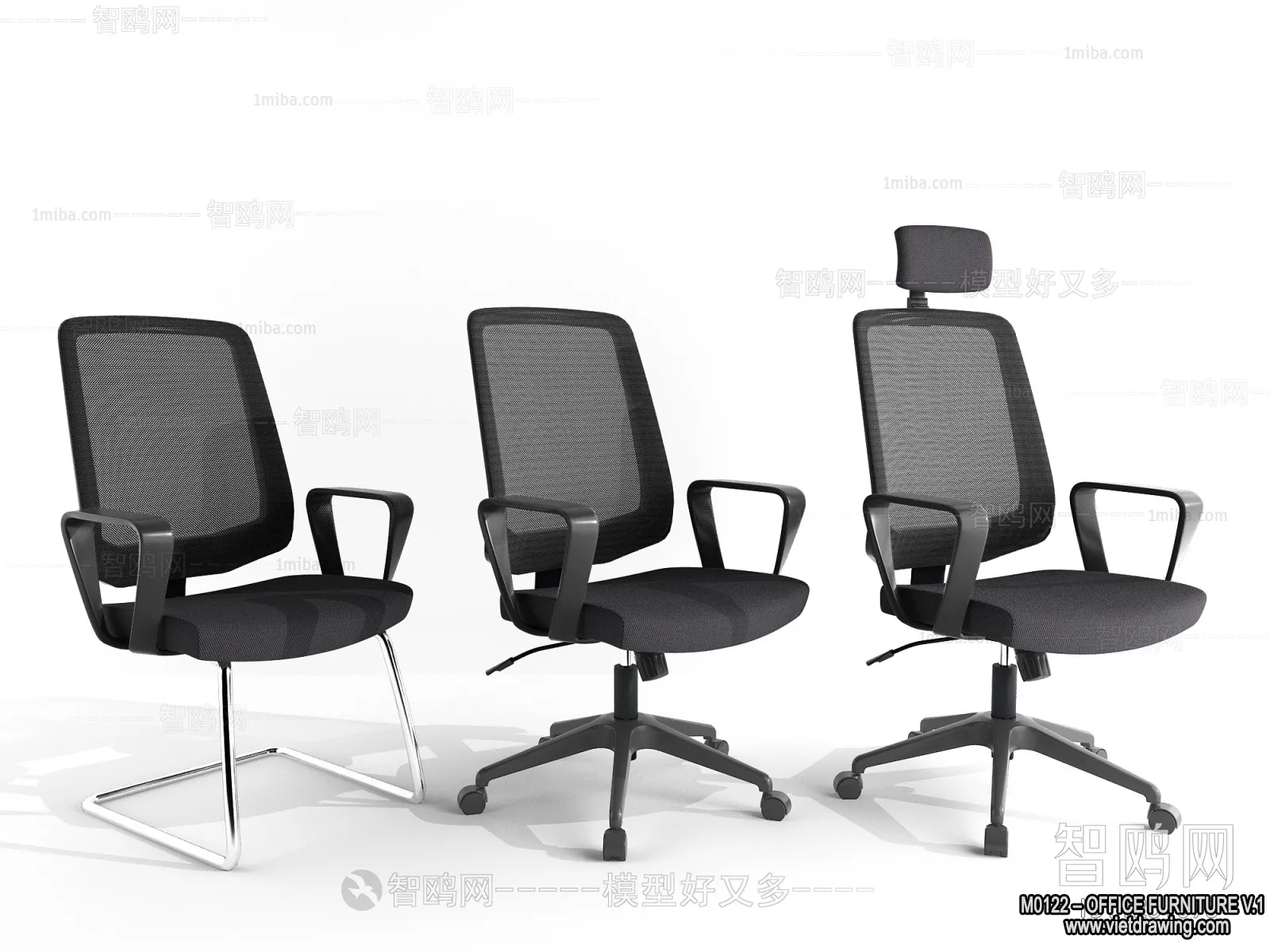 Office Furniture - 3D Models - Modern Style - 194